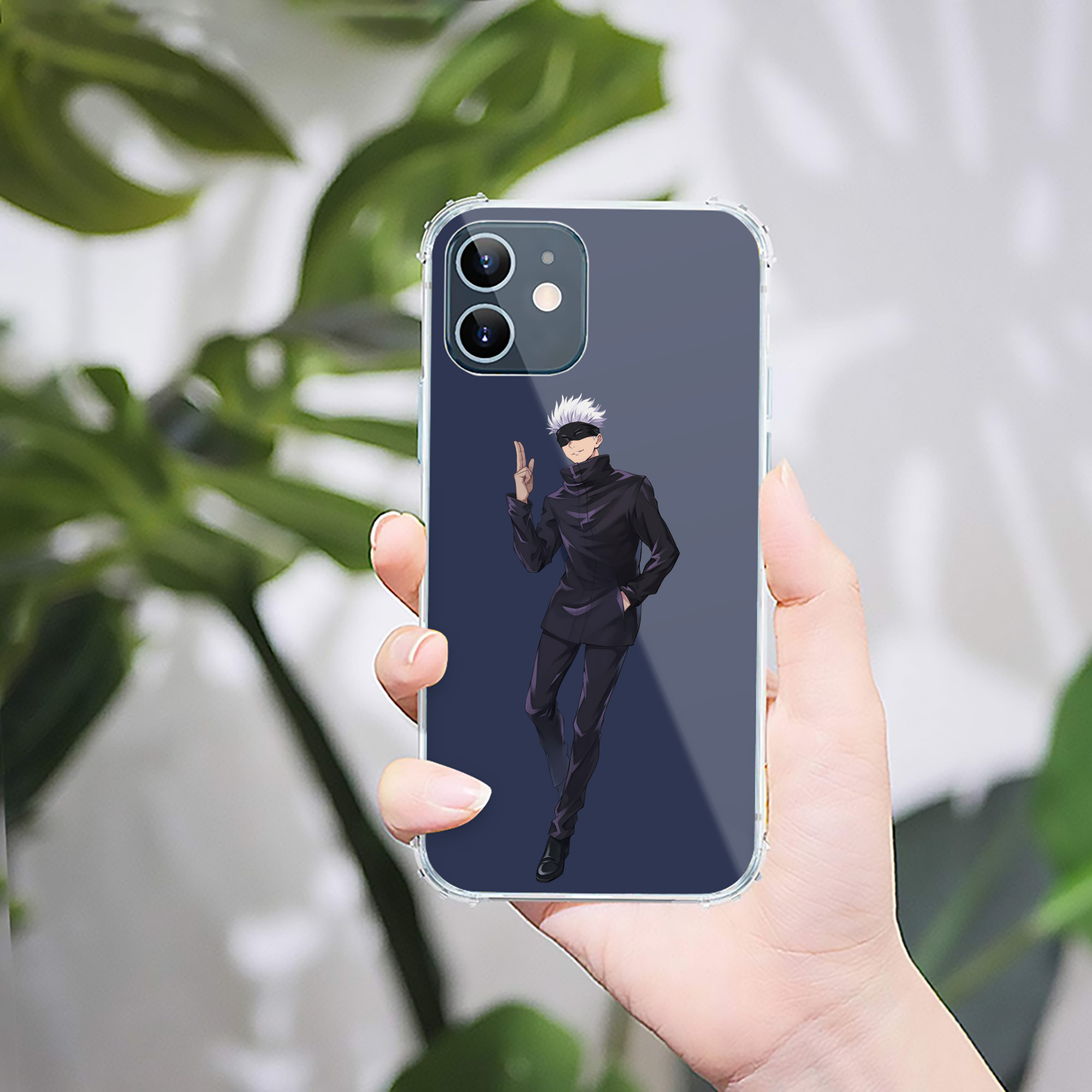 （画像用） 呪術廻戦 Jujutsu Kaisen 【iPhone 12シリーズ対応】透明スマホケース（クリアソフトケース）